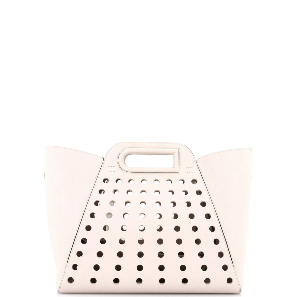 Delvaux MM L'Airess Tote Perforated Leather
